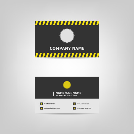 Simple business card design template, stock vectorのイラスト素材