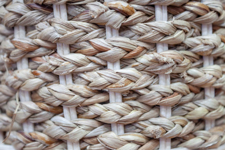 Close up handcraft weave texture background,