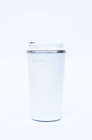 Tumbler isolated on white background, stock photoの写真素材