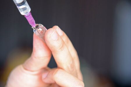 Prepare vitamin for injectの写真素材