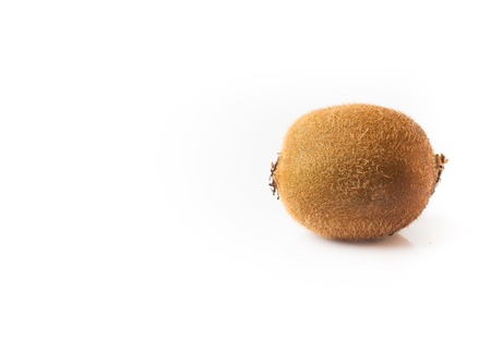 Fresh kiwi on white backgroundの写真素材