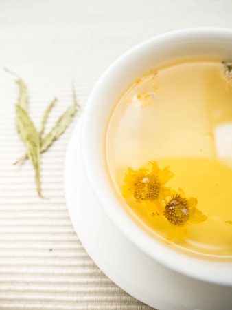 Hot chrysanthemum tea.  Drink for healthy conceptの写真素材
