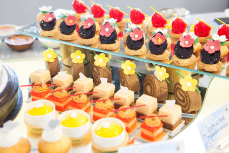 Dessert in cafe or restaurant