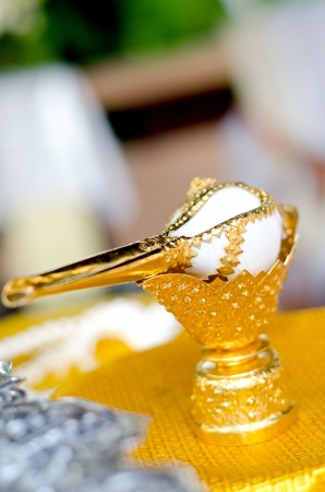 Pouring Holy Waterの写真素材