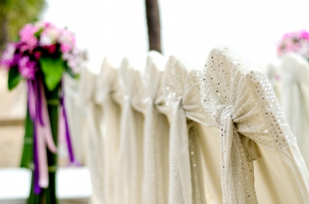 Wedding chairsの写真素材