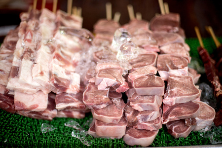 Selective focus on beefの写真素材