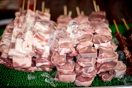 Selective focus on beefの写真素材