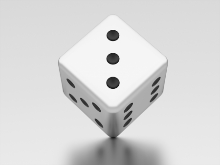Dice win or loseの写真素材