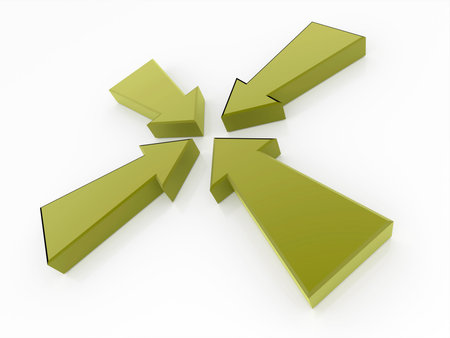 Arrows in a circle isolated
