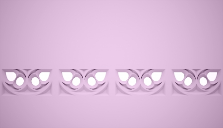 Pink gothic ornament renderedの写真素材