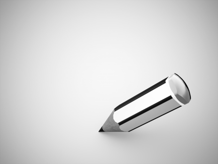 Small pencil on black and whiteの写真素材