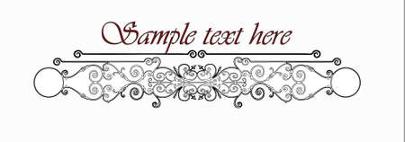 Ornamental historic vintage textのイラスト素材