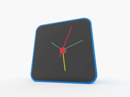 Alarm clock modern isolatedの写真素材