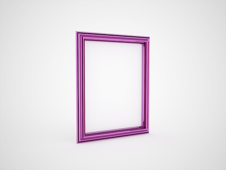 Picture frame pink colourの写真素材