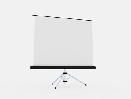 Projector board isolated on white backgroundの写真素材
