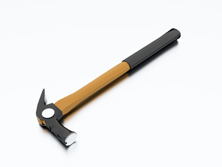 Yellow hummer rendered on white backgroundの写真素材