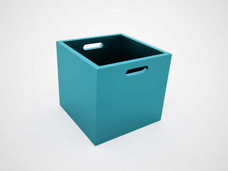 Big blue box rendered