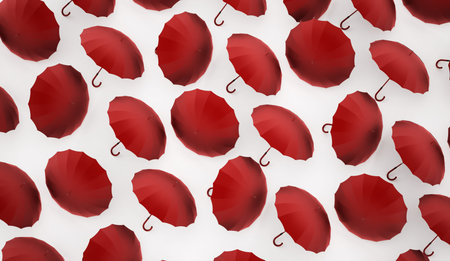 Umbrella concept renderedの写真素材