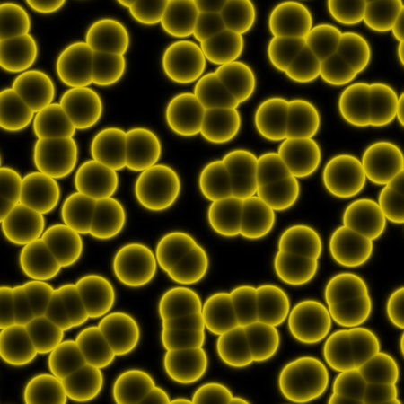 Microscopic bacteria cells texture generated