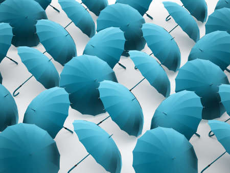 Umbrella concept renderedの写真素材