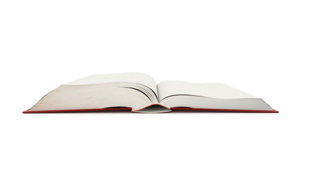 Blank opened book rendered