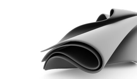 Abstract satin cloth concept renderedの写真素材