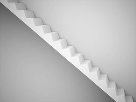 Stairs concept renderedの写真素材