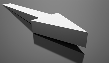 Silver business arrow concept background renderedの写真素材