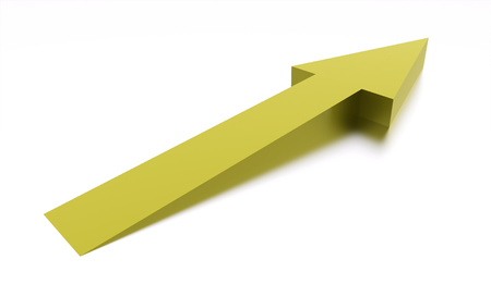 Green business arrow concept background renderedの写真素材