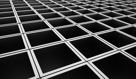 Silver abstract cubes background renderedの写真素材