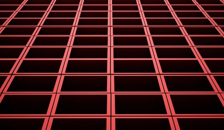 Red 3D Cubes background business concept renderedの写真素材