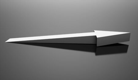 Silver business arrow concept background renderedの写真素材