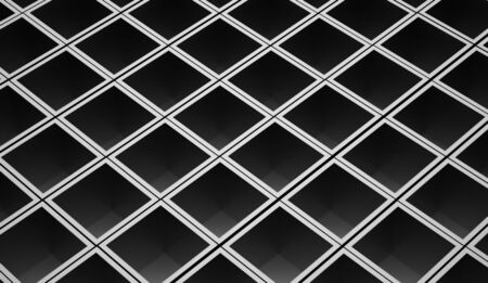 Silver 3D Cubes background business concept renderedの写真素材