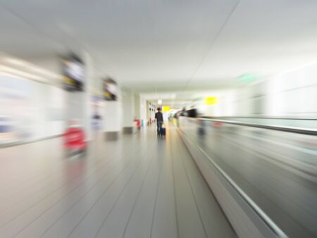 Airport floor in motionのeditorial素材