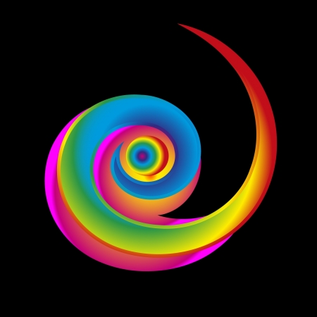 colorful spiralのイラスト素材