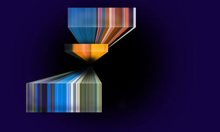 colorful 3d blocks background for your design