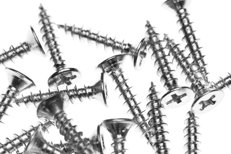 screws isolated on a white backgroundの写真素材