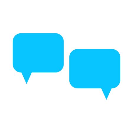 Chat vector icon. Speech bubbles. Comments. Dialogue sign. Vector illustration.のイラスト素材