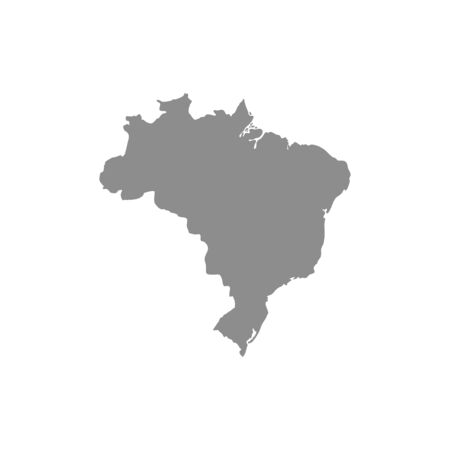 Brazil map vector. Vector design abstract illustration.のイラスト素材