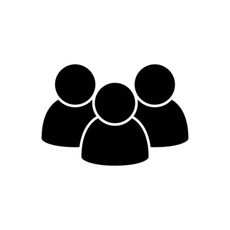 People vector icon. Group of humans signのイラスト素材