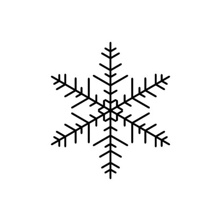 Snowflake winter vector iconのイラスト素材