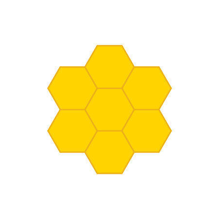 Honeycomb vector icon. Honey. Honeycomb bee