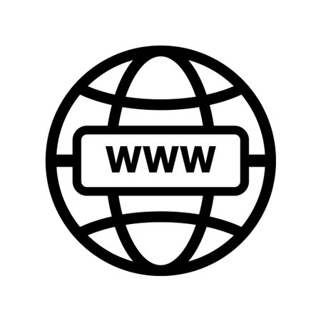 Globe vector icon. Web icon. Go to web sign. Internet access sign. Vector illustrationのイラスト素材