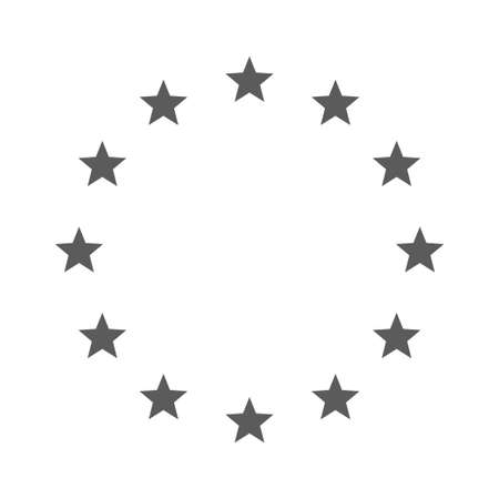 European Union stars. European Union flag. EU symbol. Stars in circle. Vector illustrationのイラスト素材