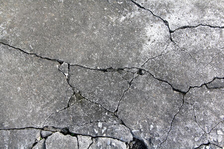 old concrete wall floor crackの写真素材