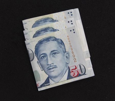 Singapore Dollars money banknoteのeditorial素材