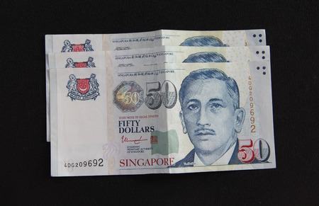 Singapore Dollars money banknoteのeditorial素材