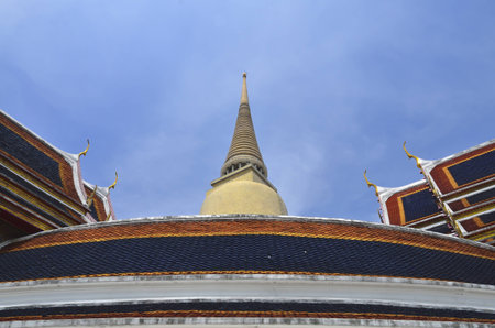 Pagoda of Wat Rajchaborpith Temple in bangkok thailand