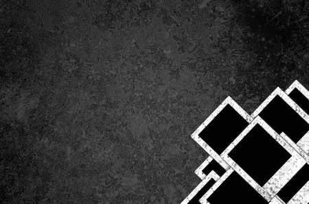 old blank photo frame on grunge backgroundの写真素材