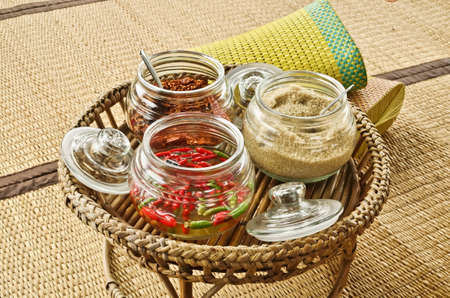 Food ingredients for thai nooddleの写真素材